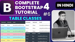 Bootstrap 4 Table classes | How to Design a Table in Bootstrap 4 | Bootstrap 4 Tutorial in Hindi 6