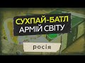 Сухпай-батл армій світу: що їдять окупанти на війні