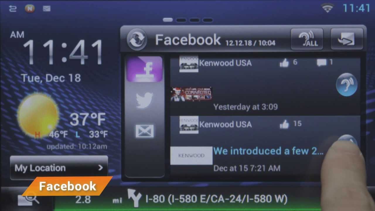 DNN9230DAB Kenwood s Revolutionary Networking Navigation System YouTube