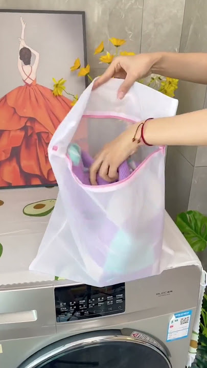 Non-damaging laundry bag for washing machine #homefinds #amazonfinds #amazonmusthaves #fyp #gadgets