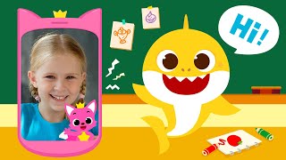 [New Features] Pinkfong Baby Shark Phone! | Ring Ring. Wer ruft an? | Telefon abhebne! | Baby-Hai screenshot 4