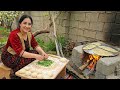 Flour, water and vegetables!!! More delicious than any cheburek!! AmazingFlatbreads with herbs#Rural