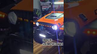 [RC CAR 알씨카]_대형 트라이얼 RC카 빅 레오파드 라이트 점등 및 사운드 테스트 ~!(CROSSRC 1/8 EMO-X4 Big Leopard light test)