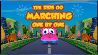 The kids Marching One by one🚎🚌 Best Rhyme// entertaining video📸for kids #kids special cartoon video📷