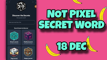 18 December Not Pixel Secret Word | Today Not Pixel Secret Code | Not pixel Daily Combo | AGP #2