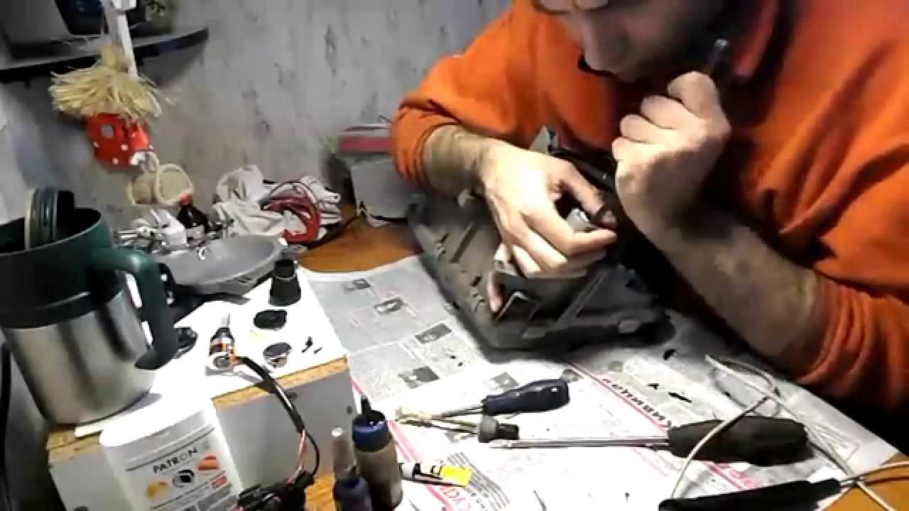 Устанавливаем электрокорректор фар Opel Omega A