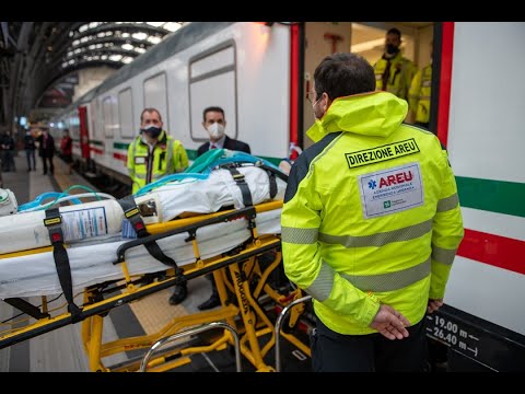 Covid, parte dalla Lombardia il 1 treno sanitario