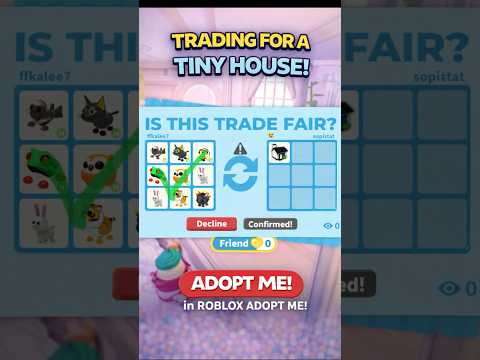 TRADING FOR A TINY HOUSE IN ADOPT ME!