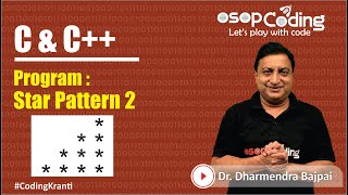 Program for STAR pattern 2 | Using Nested Loops | C/C++ for Beginners - #Lecture60