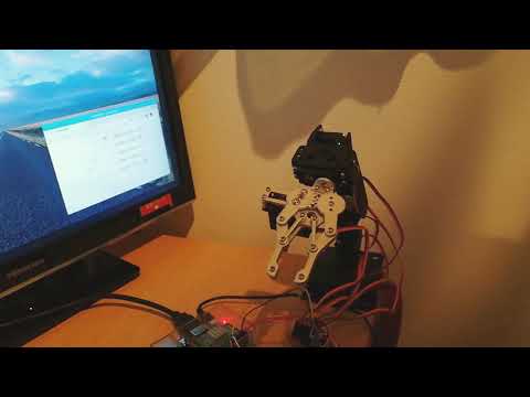RaspberryPiのpigpioで5軸ロボットアームを動かしてみた