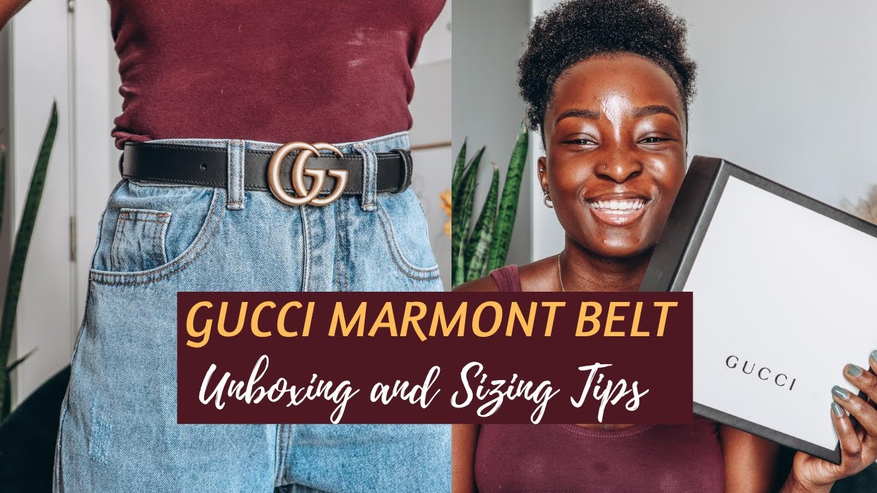 Gucci Marmont Belt | Unboxing and Sizing Tips - YouTube