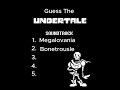 Guess The Undertale Soundtrack  #undertale #tobyfox #sans #deltarune #megalovania
