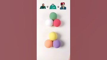 Guess the mixed colors of Squid Game #satisfying #squidgame2 #thanos #colormunimix #relaxing