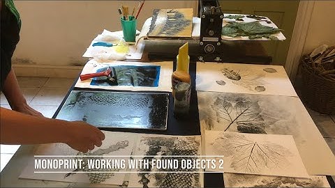Monoprint: Working With Found Objects 2