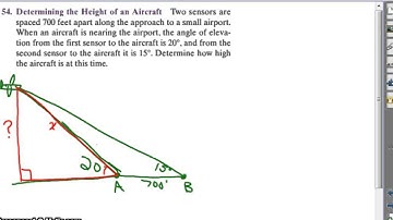 Law of Sines Word Problem