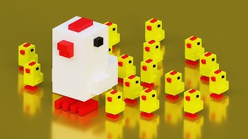 Modeling an isometric chicken - Blender Tutorial