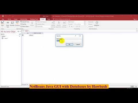 #01 Java+MS Access: Create Database in MS access