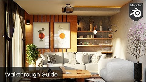Realistic Interior Walkthrough in Blender with Blenderkit — Full Process Explained
