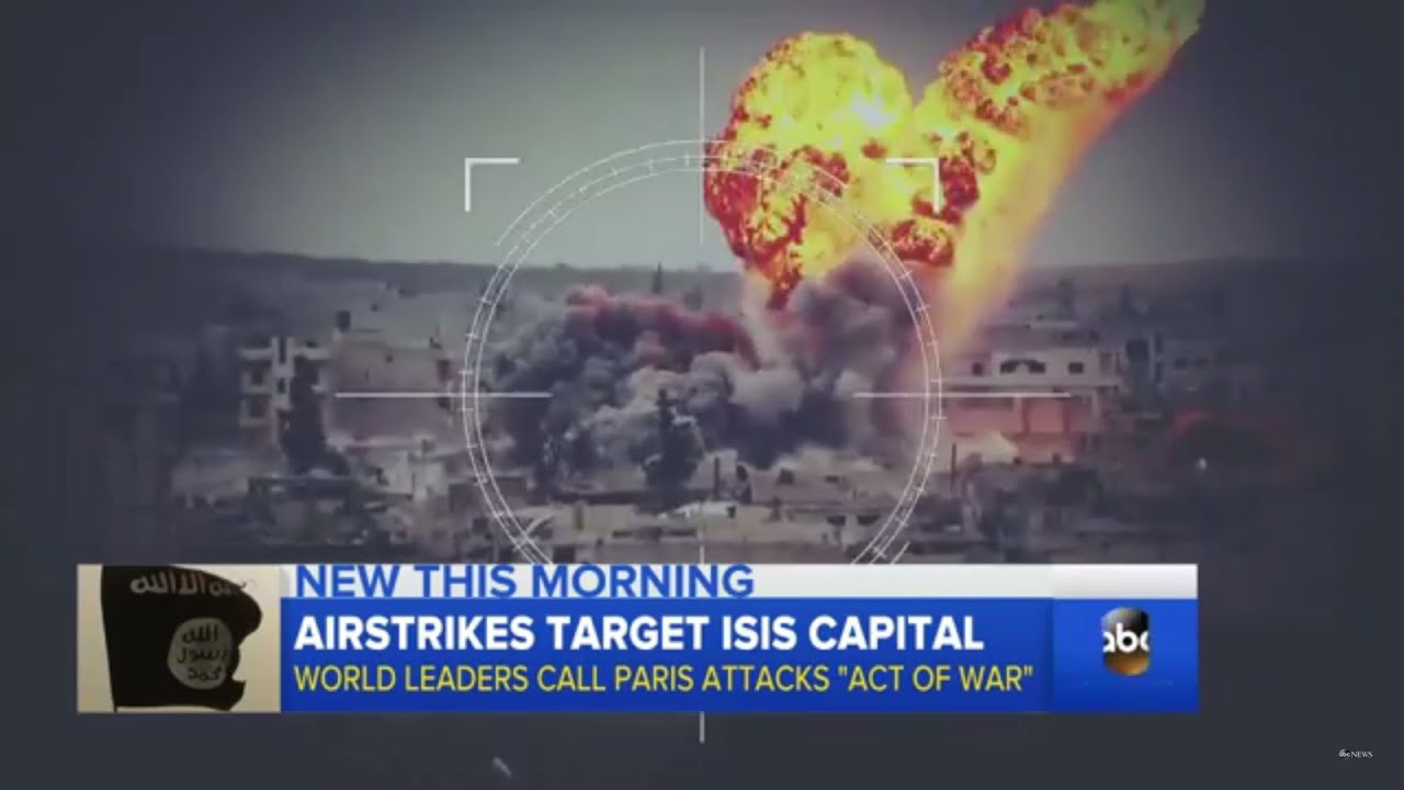 France And Allies Target Isis With Airstrikes In Syria Youtube