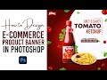 Kissan tomato ketchup poster design  photoshop tutorials