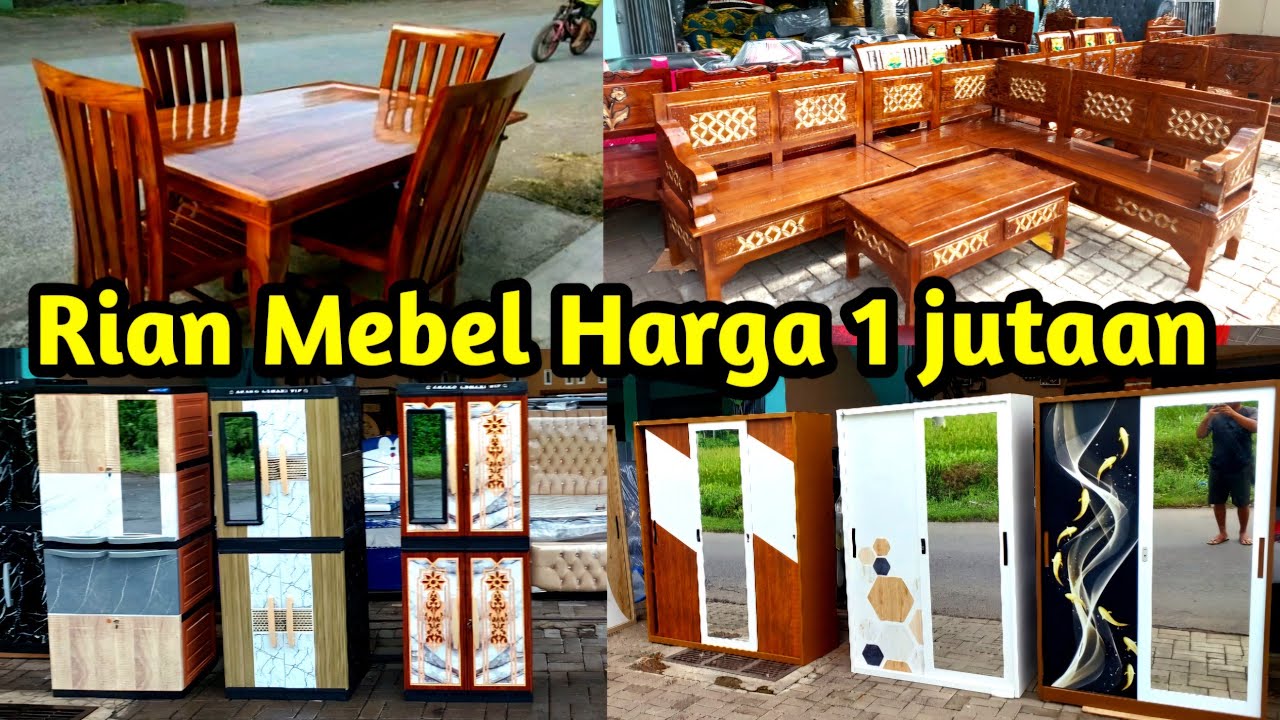 Rian Mebel Terbaru ! LEMARI PAKAIAN, Meja Makan, Lemari Besi, Kursi Kayu jati, Lemari Pintu Geser