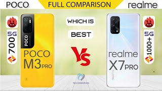 POCO M3 PRO vs Realme X7 Pro Full Comparison Helio Dimensty 700 vs 1000+ Which is Best