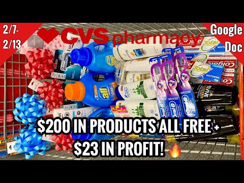 CVS Free & Cheap Coupon Deals & Haul | 2/7 – 2/13 | MONEY MAKER WEEK! $200 In PRODUCTS – Made $23!💥