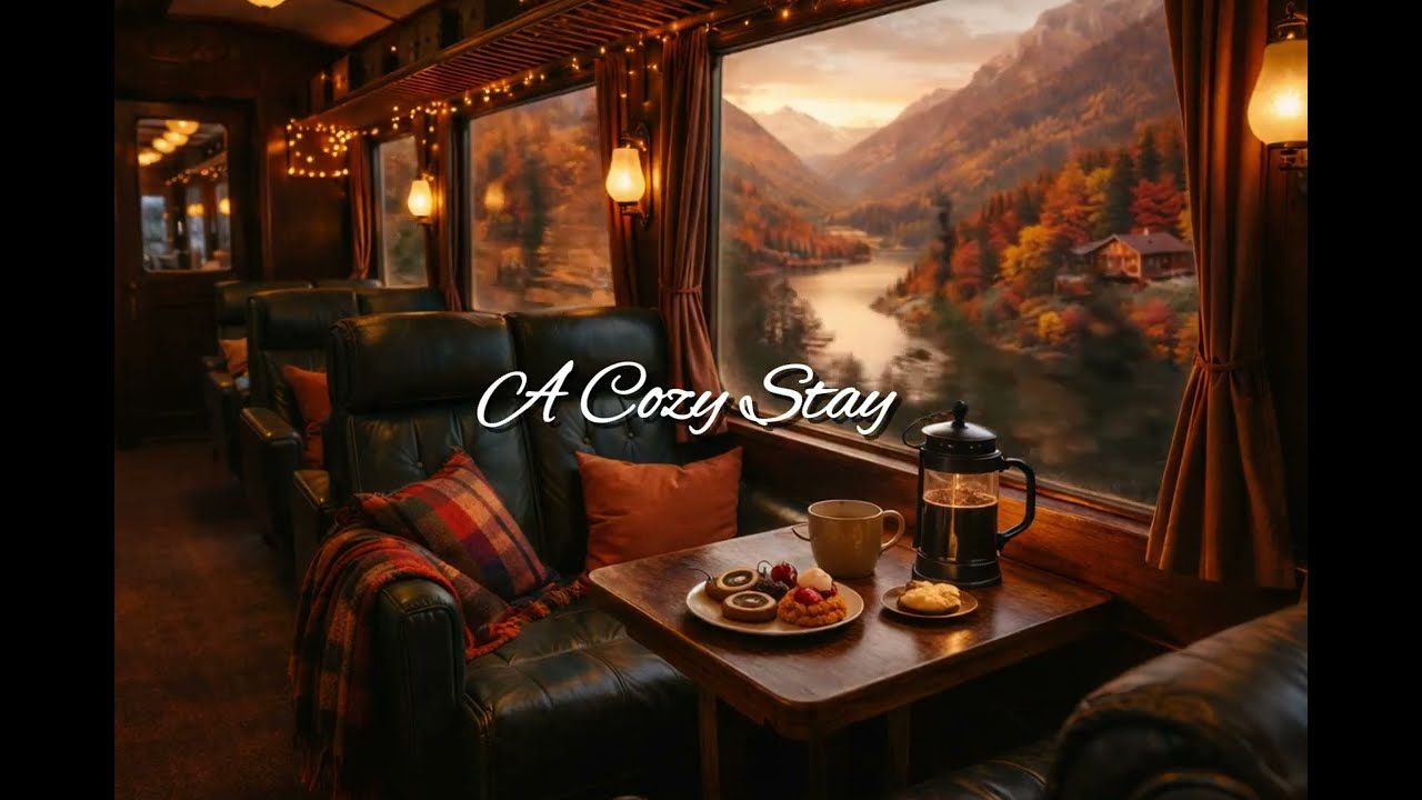 🚂 Cozy Autumn Train Ride – Study & Deep Focus Jazz