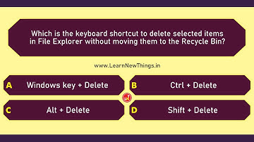 Keyboard Shortcuts Quiz - Part 2/5 | 25 Questions | Computer GK | Microsoft Windows & Google Chrome