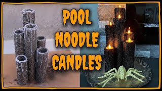 Pool Noodle Candles  How To With Kristin