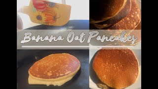 Banana Oatmeal Pancakes (Easy, Healthy, Gluten-free)