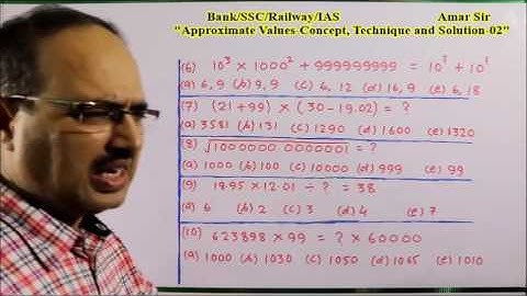 Approximate Values-02 | Shortcut Tricks |  By Amar Sir | SBI/IBPS PO/SSC/RAILWAY