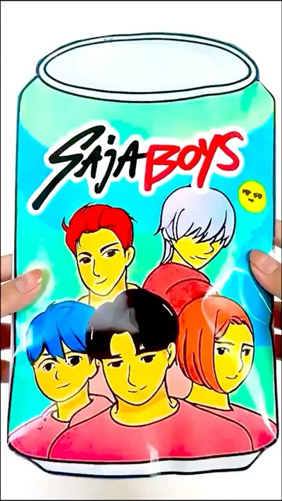 🎁Sajaboys Blind Bag Who is Boy🍒Saja Boys #1 #gamebook #papercraft #paperdiy #huntrix #sajaboys