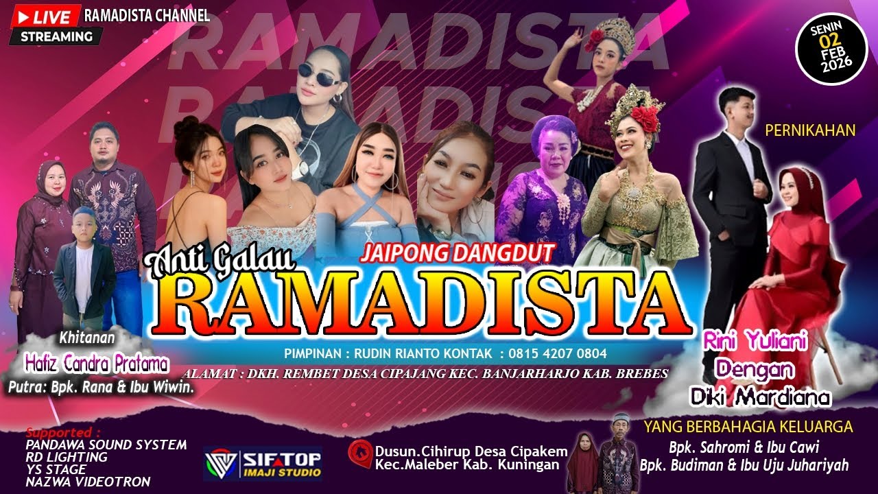 🔴LIVE JAIPONG DANGDUT ANTI GALAU RAMADISTA | DUSUN CIHIRUP - CIPAKEM - KUNINGAN | SENIN, 02-2-26