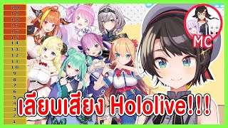 Subaru โชว์เลียนแบบเสียงสาวๆโฮโลไลฟ์! เหมือนจนทุกคนอึ้ง!? [Hololive ซับไทย]