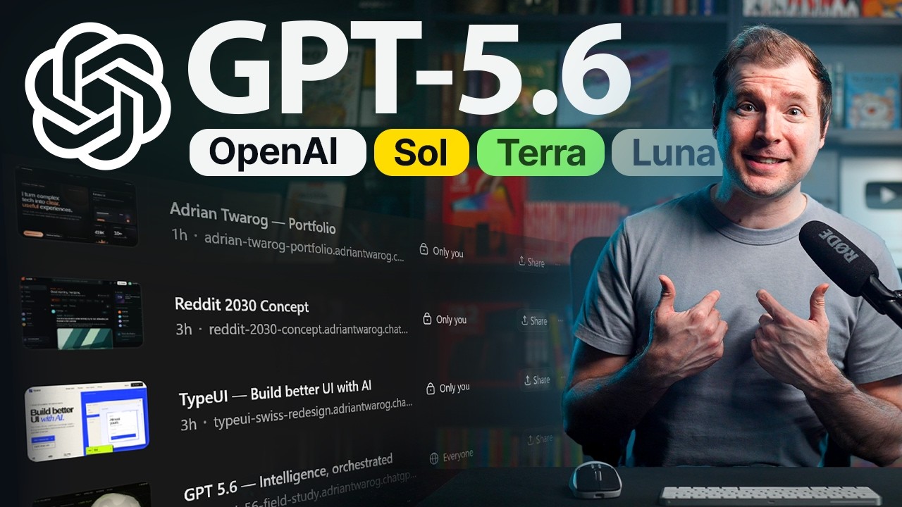 ChatGPT 5.6 for Web Design (Sol, Terra, Luna)