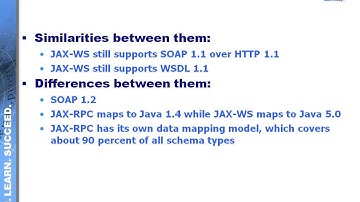 Comparing JAX-WS vs JAXRPC