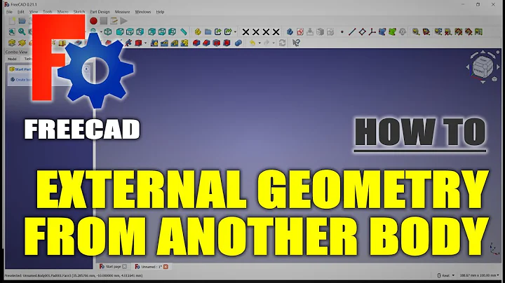FreeCAD Sketch How To Use External Geometry From Another Body