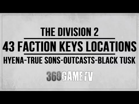 Video: Le Posizioni Di The Division 2 Hyena Key - Dove Trovare Le Chiavi Delle Fazioni Come Outcasts Keys, True Sons Keys E Hyenas Keys Spiegate