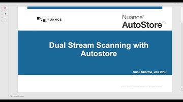 Dual Stream Scanning with Autostore
