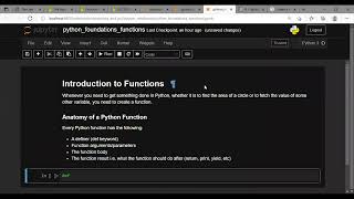 Python Foundations 5  - Functions