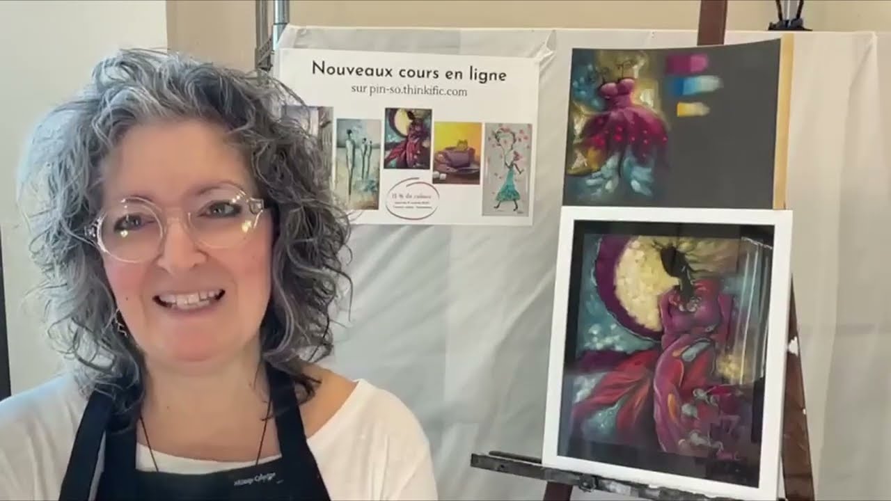Projet Évanescente: Technique de superposition de couleurs sur Pastelmat par Josée Cloutier