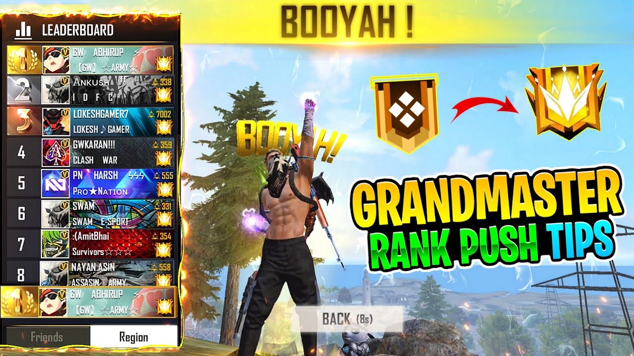 SOLO RANK PUSH TIPS AND TRICKS 🔥 | HOW TO REACH GRANDMASTER IN FREE ...