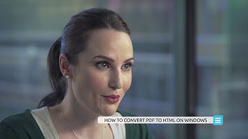 How to Convert PDF to HTML on Windows