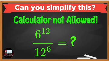 A Nice Algebra Problem | Solve this POWER Math Exercise LIKE a Genius | 6^12 /12^6 =?