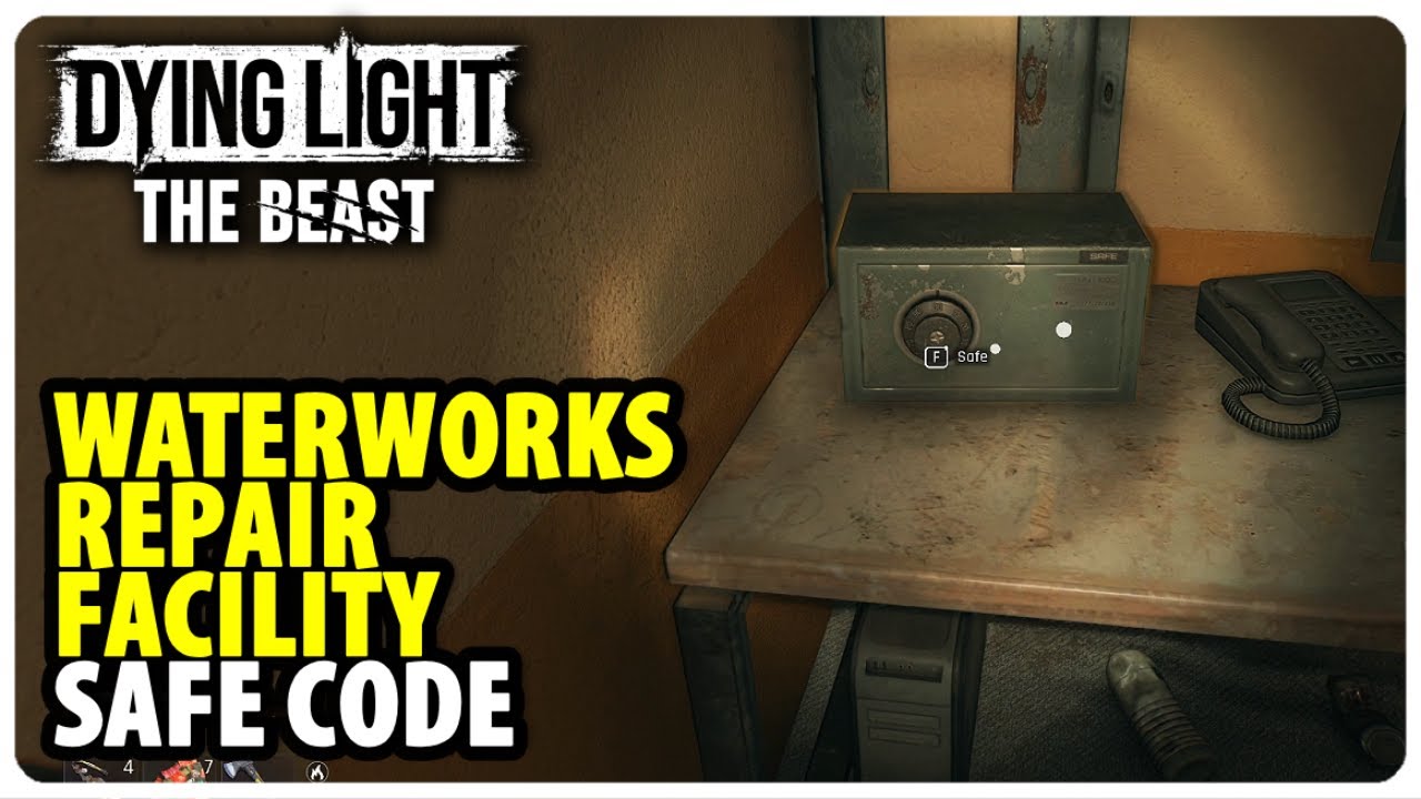 How to Unlock Waterworks Repair Facility Safe Code - Hydro Puzzle | Dying Light The Beast