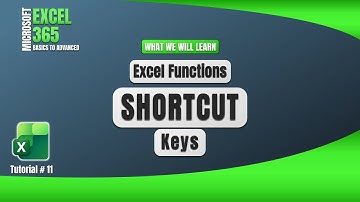 11.Excel Shortcut Keys for Functions | Work Faster in Excel Like a Pro (Complete Guide)