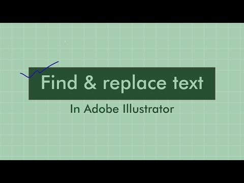 How to Find and Replace Text in Adobe Illustrator 2024 | #DesignStudio #findandreplace