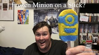 Taste Test Lick The Banana Minion Popsicle 4K