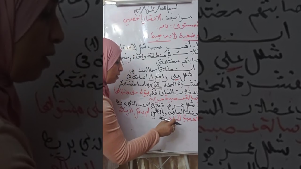 حل وضعية ادماجية حول مورد الاتصال العصبي لسنوات الرابعة متوسط /مراجعة للمقطع الثاني -6-